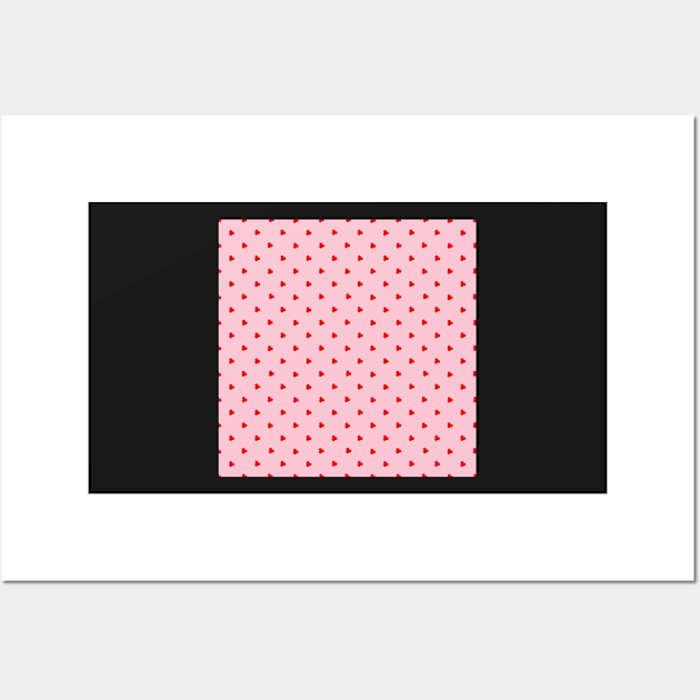 Holly Berry Polka Dot on Soft Pink Wall Art by MarcyBrennanArt